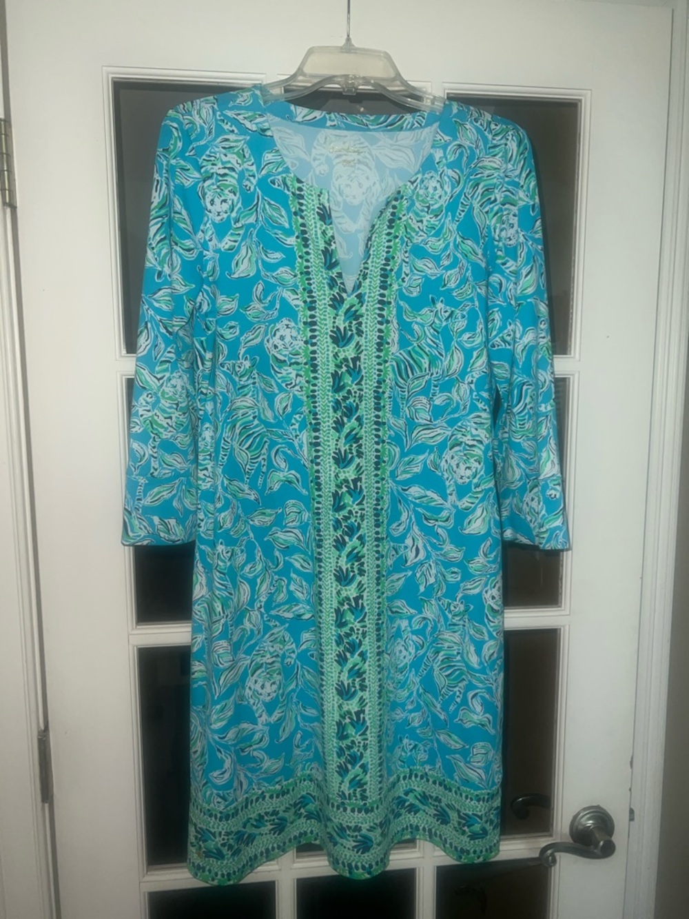 Lilly Pulitzer Nadine Dress in a turquoise floral print